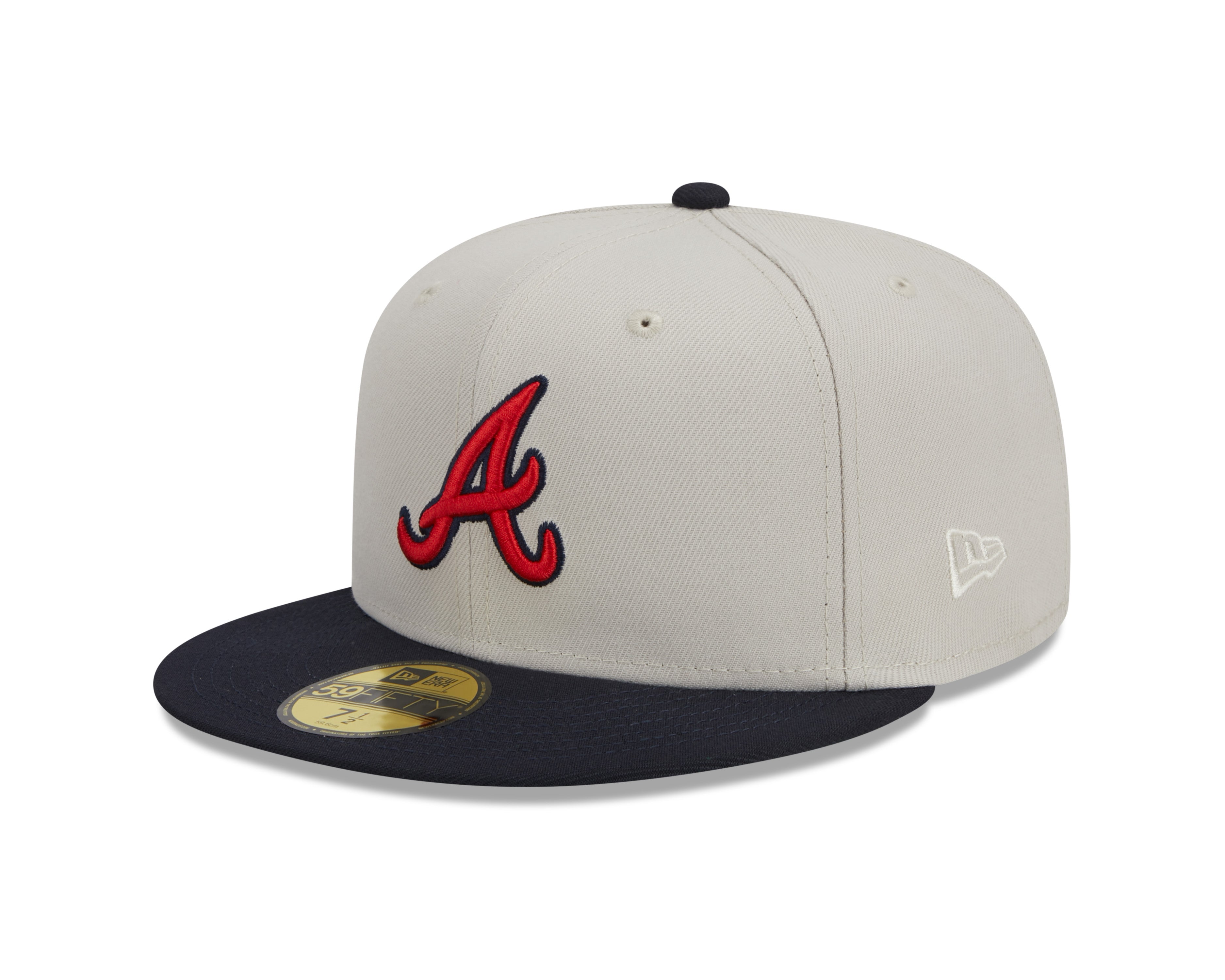 New Era - Atlanta Braves - 59Fifty Fitted - FARM TEAM - Stone - Headz Up 