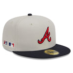 New Era - Atlanta Braves - 59Fifty Fitted - FARM TEAM - Stone - Headz Up 