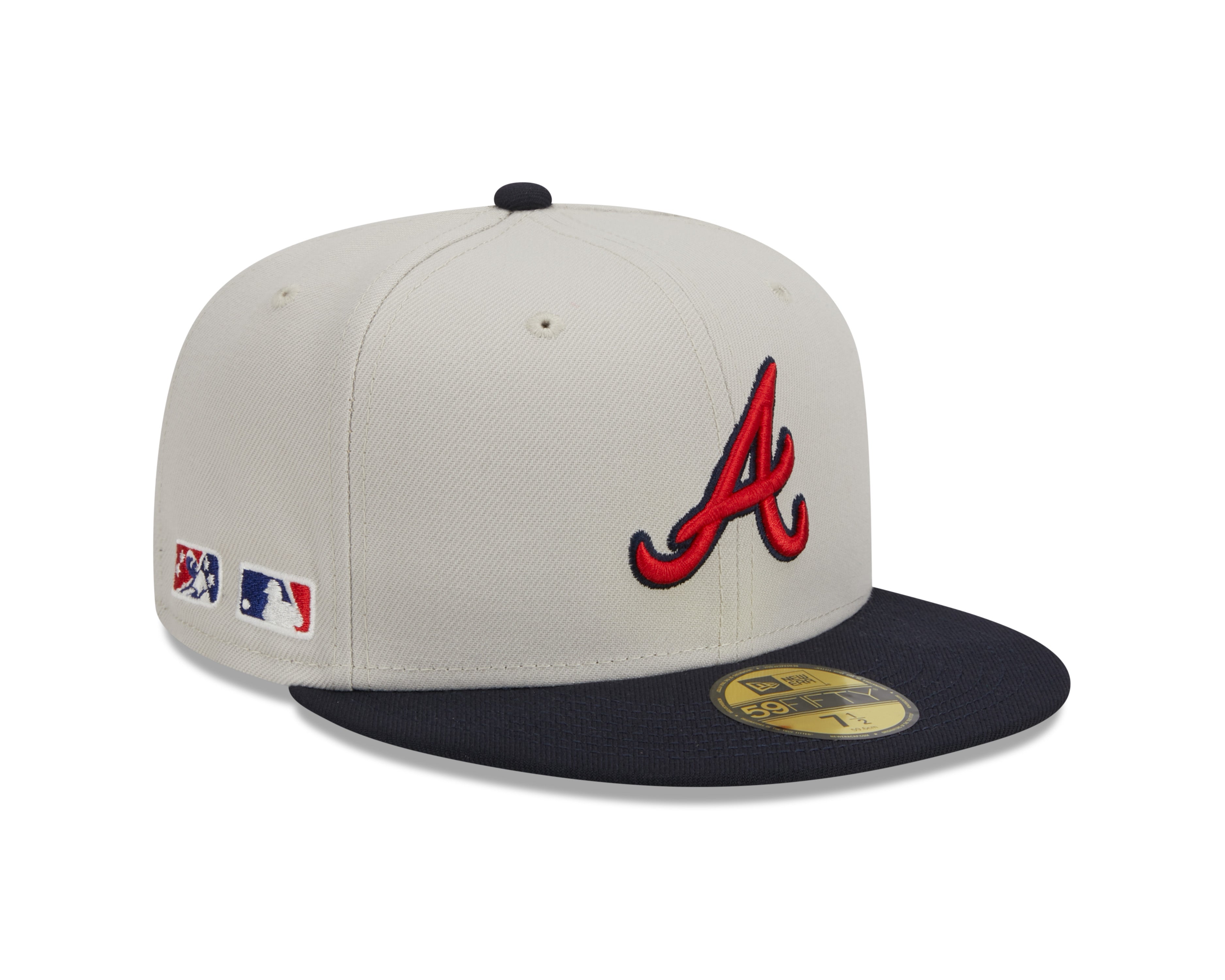 New Era - Atlanta Braves - 59Fifty Fitted - FARM TEAM - Stone - Headz Up 