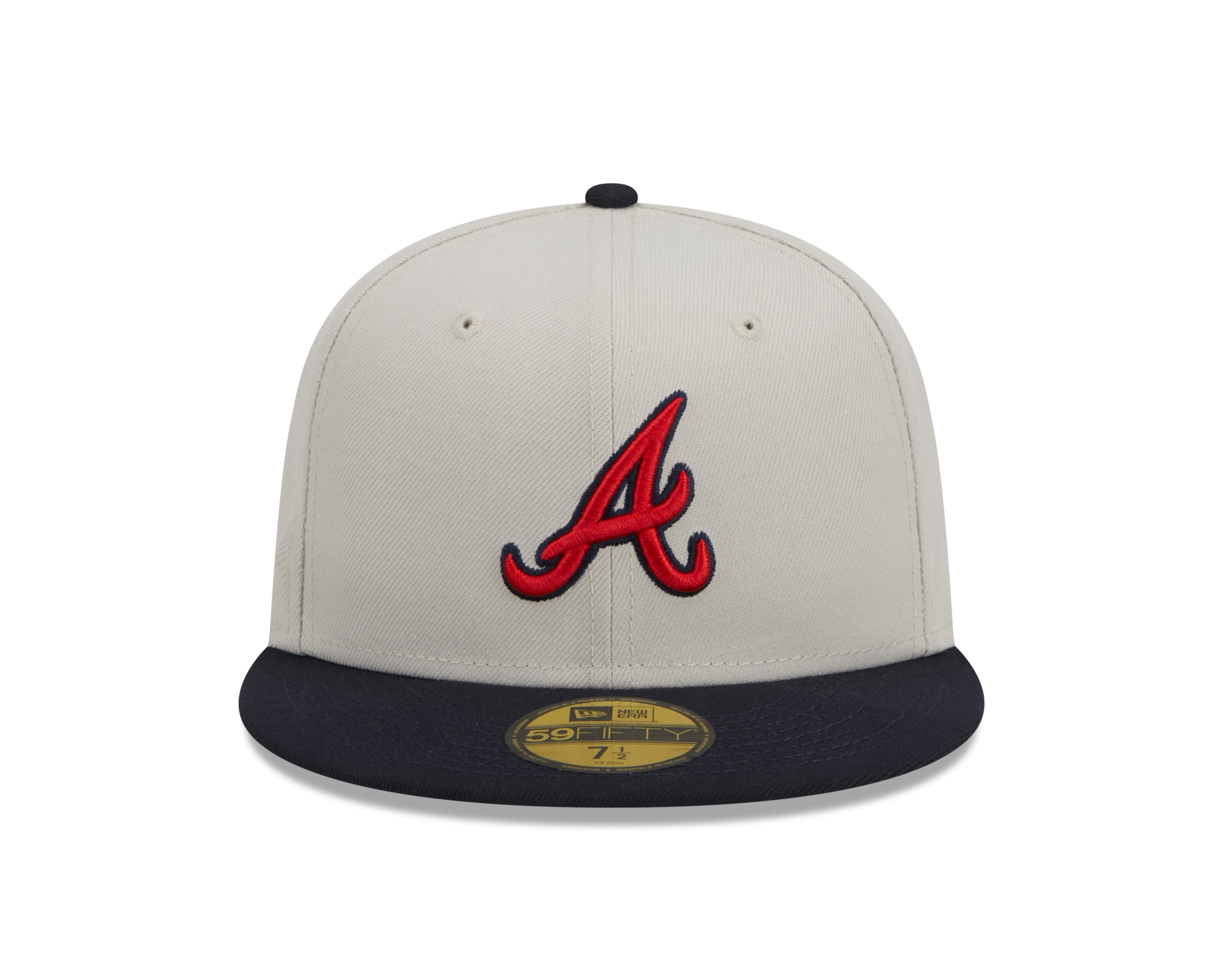 New Era - Atlanta Braves - 59Fifty Fitted - FARM TEAM - Stone - Headz Up 