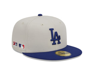 New Era - Los Angeles Dodgers - 59Fifty Fitted - FARM TEAM - Stone - Headz Up 