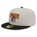 New Era - Pittsburgh Pirates - 59Fifty Fitted - FARM TEAM - Stone - Headz Up 