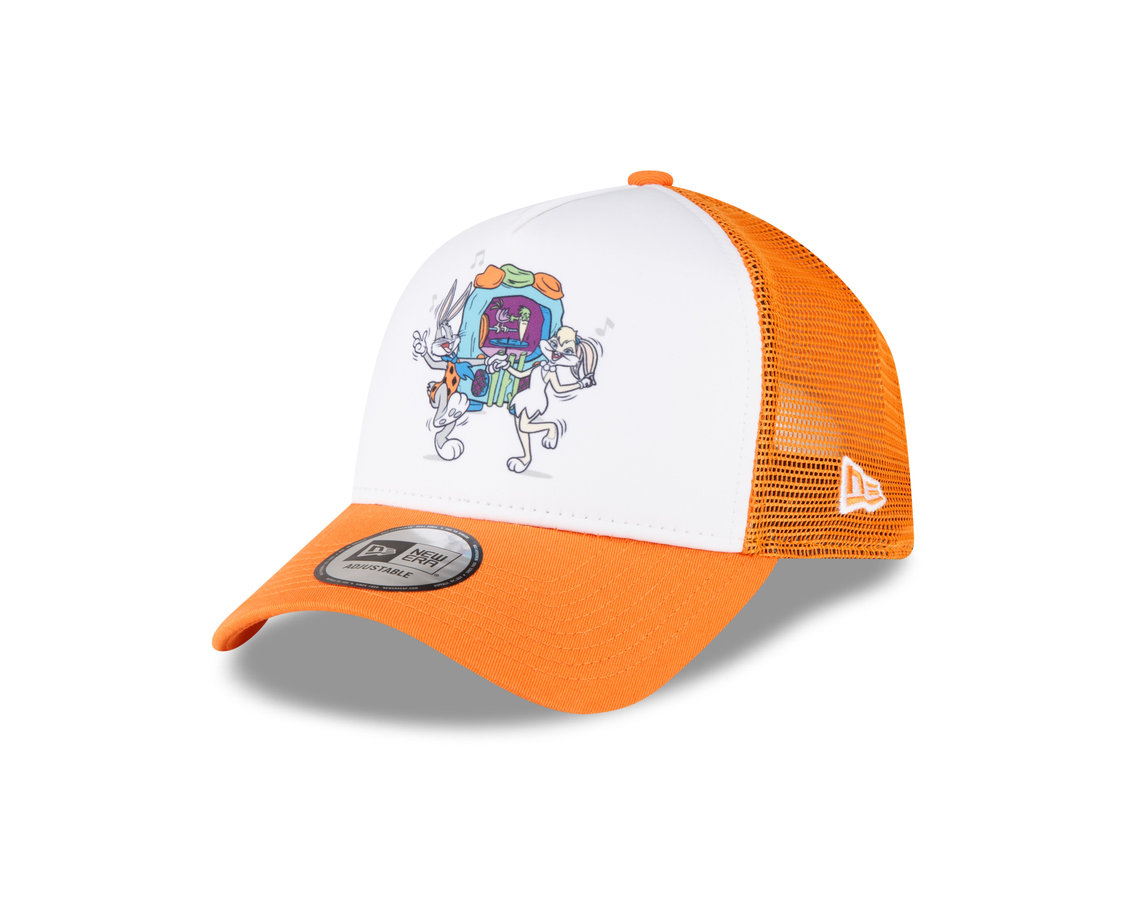 Flintstones Looney Tunes Mash Up Trucker Cap - Orange - Headz Up 
