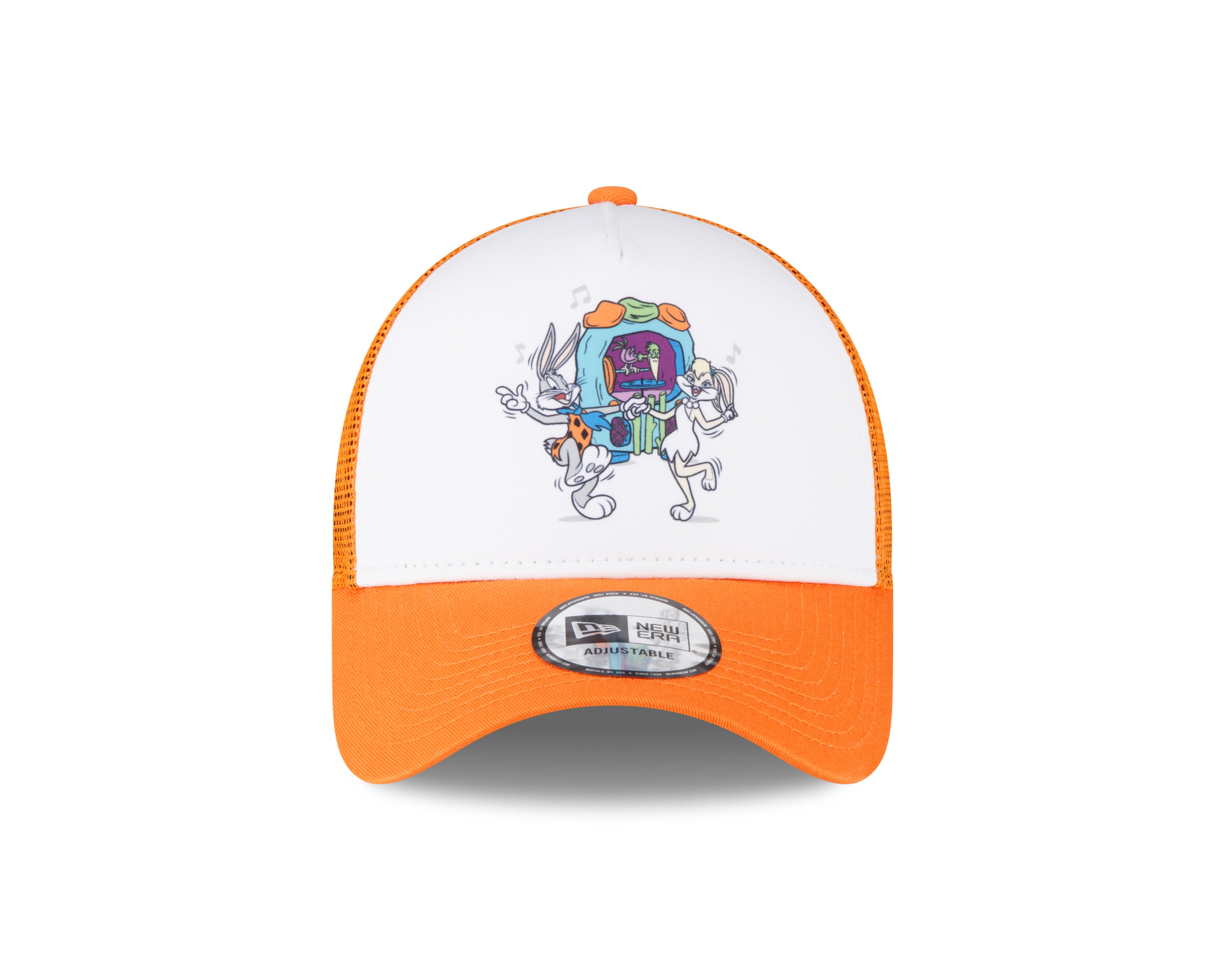 Flintstones Looney Tunes Mash Up Trucker Cap - Orange - Headz Up 