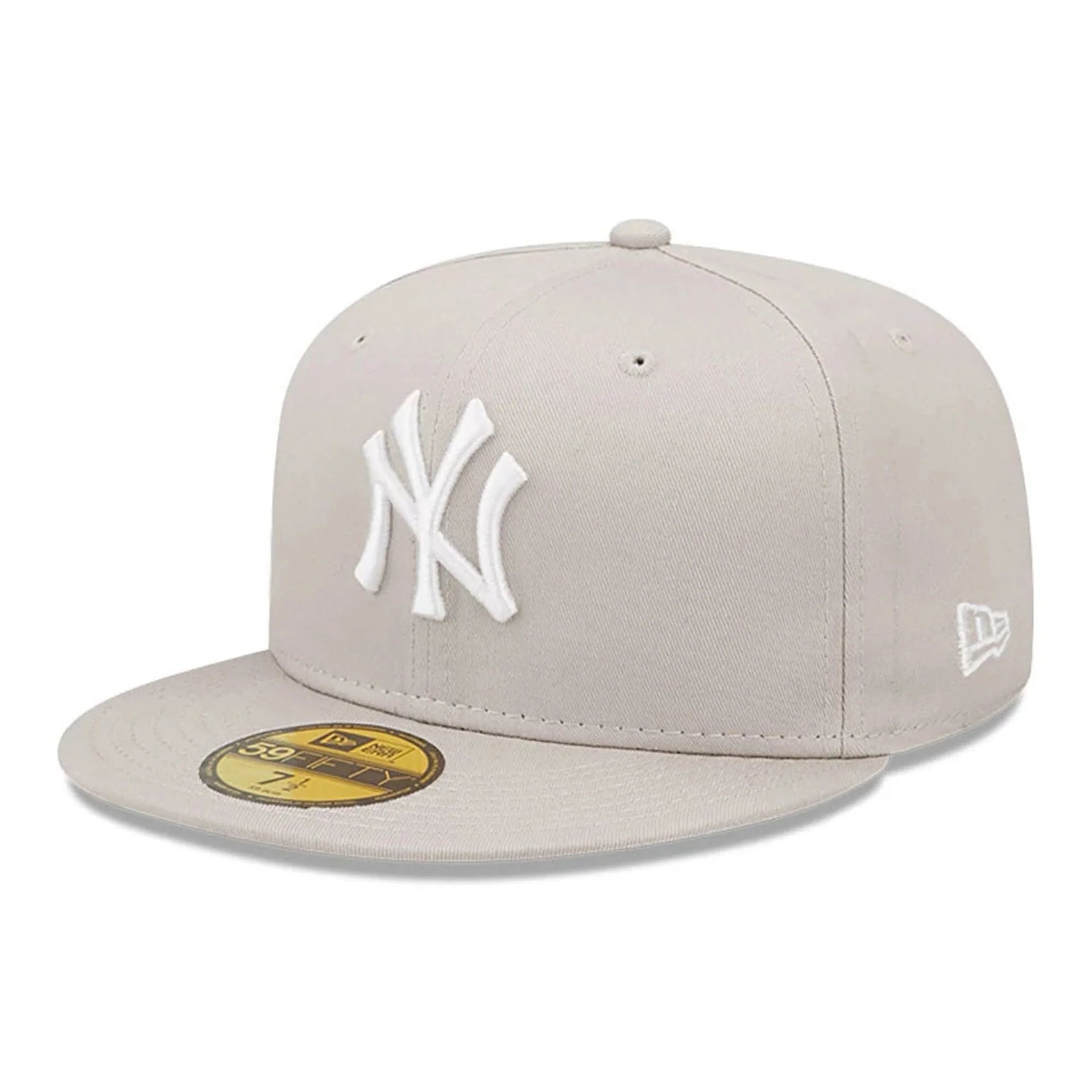 New Era - 59FIFTY Fitted Cap - League Essential - New York Yankees - Stone/White - Headz Up 