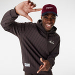 New Era - NE Pinstripe OS Hoodie - Brown/Black - Headz Up 