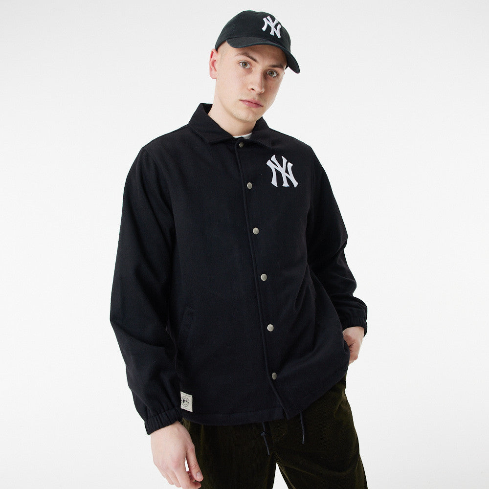 New Era - MLB Coaches Jacket - New York Yankees - Black - Headz Up 