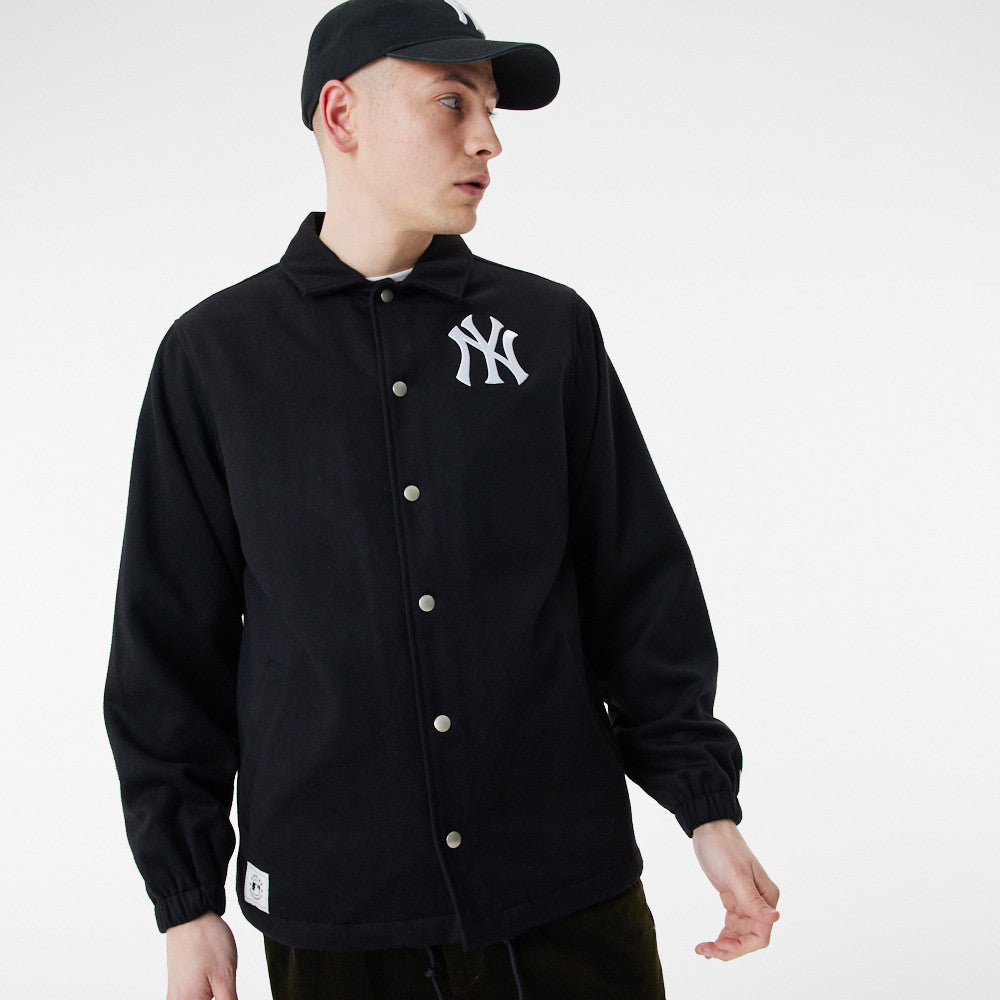 New Era - MLB Coaches Jacket - New York Yankees - Black - Headz Up 