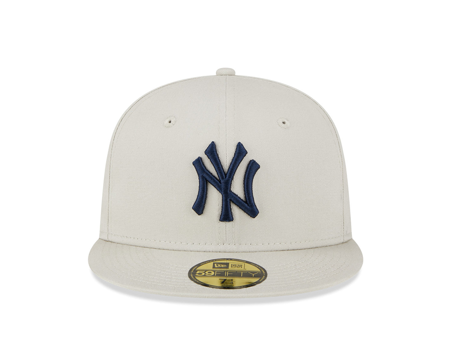 New Era - 59Fifty Fitted Cap - League Essential - New York Yankees - Stone/Navy - Headz Up 