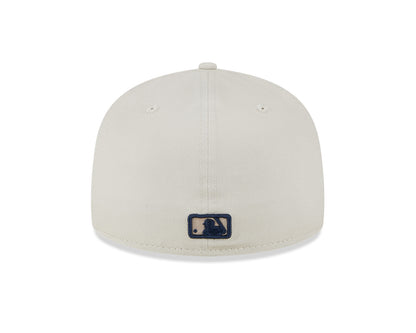 New Era - 59Fifty Fitted Cap - League Essential - New York Yankees - Stone/Navy - Headz Up 