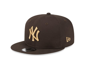 New Era - New York Yankees 9Fifty League Essentials Snapback  - Brown/Bronze - Headz Up 