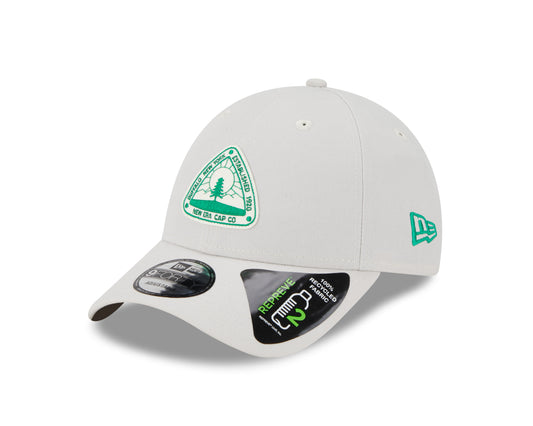 New Era - NE Repreve - 9Forty Baseball Cap - Stone/Dark Green - Headz Up 