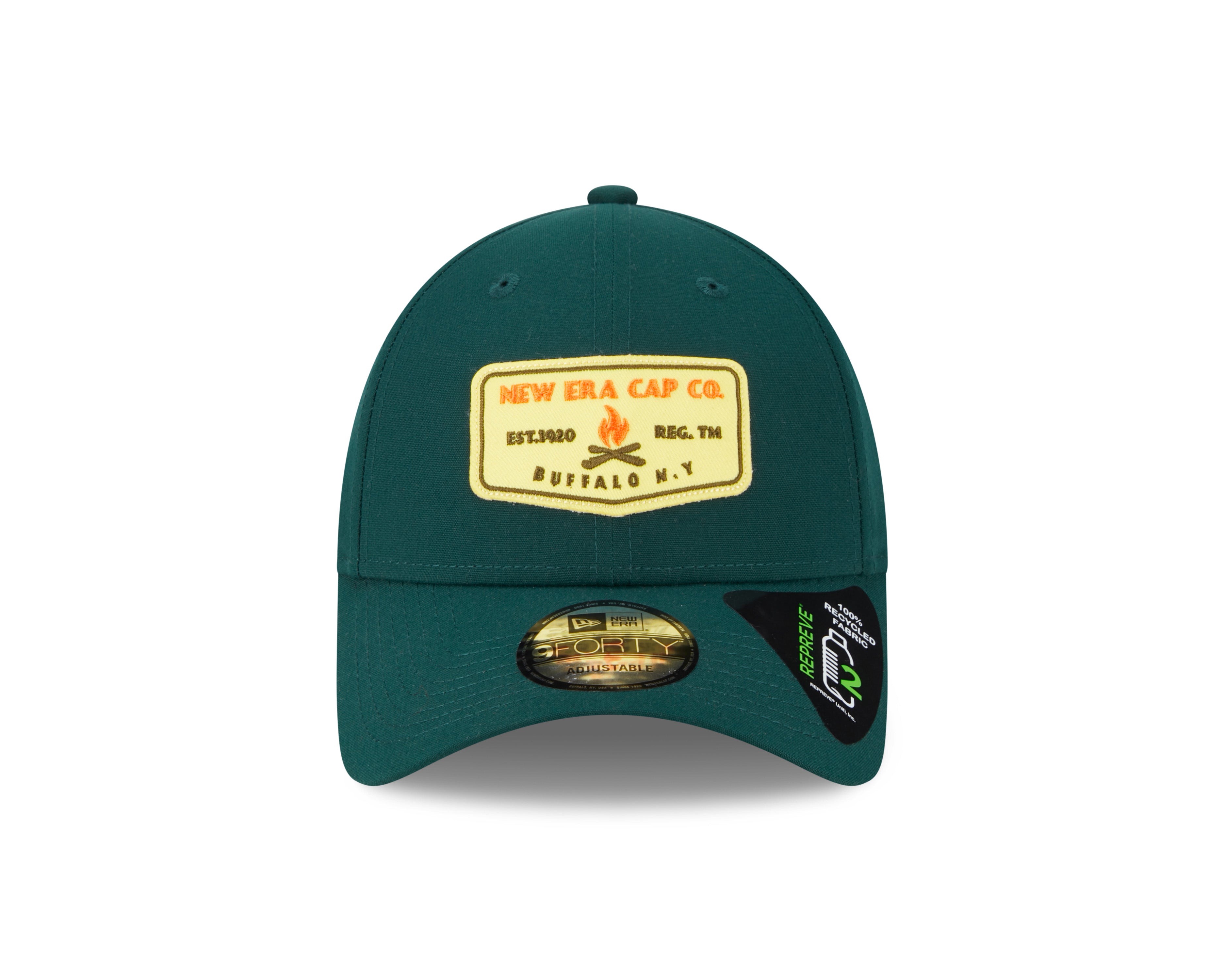 New Era - NE Repreve - 9Forty Baseball Cap - Dark Green/Yellow - Headz Up 