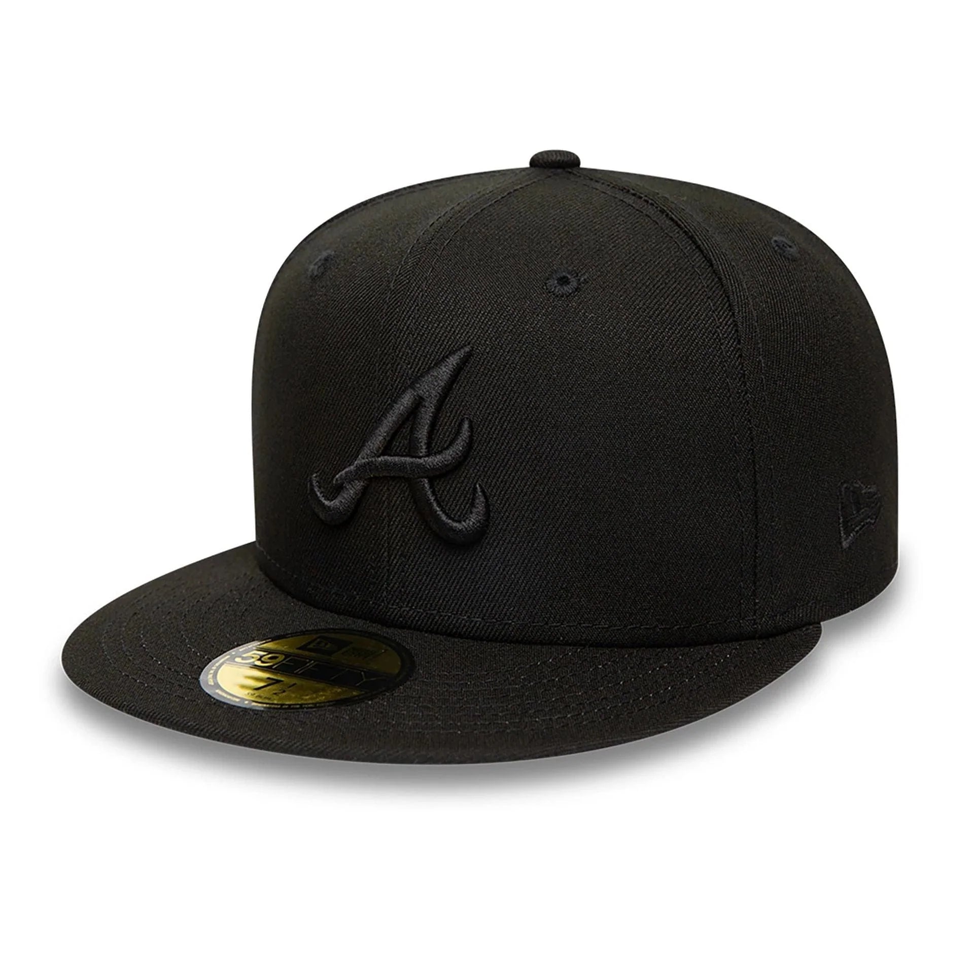 New Era - 59FIFTY Fitted Cap - Atlanta Braves - Black On Black - Headz Up 