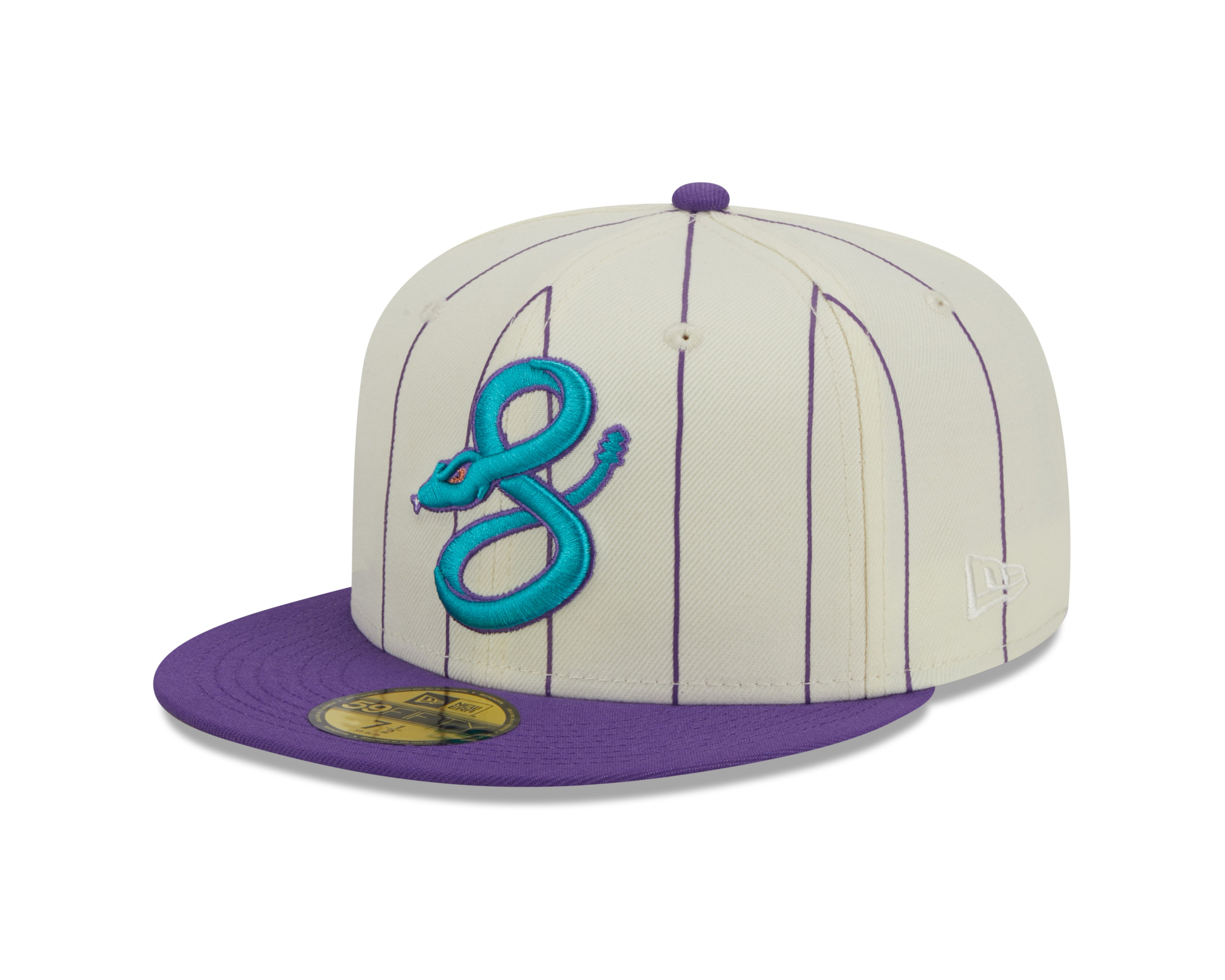 New Era - Arizona Diamondbacks 59Fifty Fitted RETRO CITY - Off White/Purple Pinstripe - Headz Up 