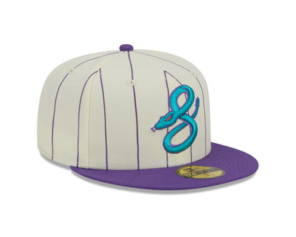 New Era - Arizona Diamondbacks 59Fifty Fitted RETRO CITY - Off White/Purple Pinstripe - Headz Up 