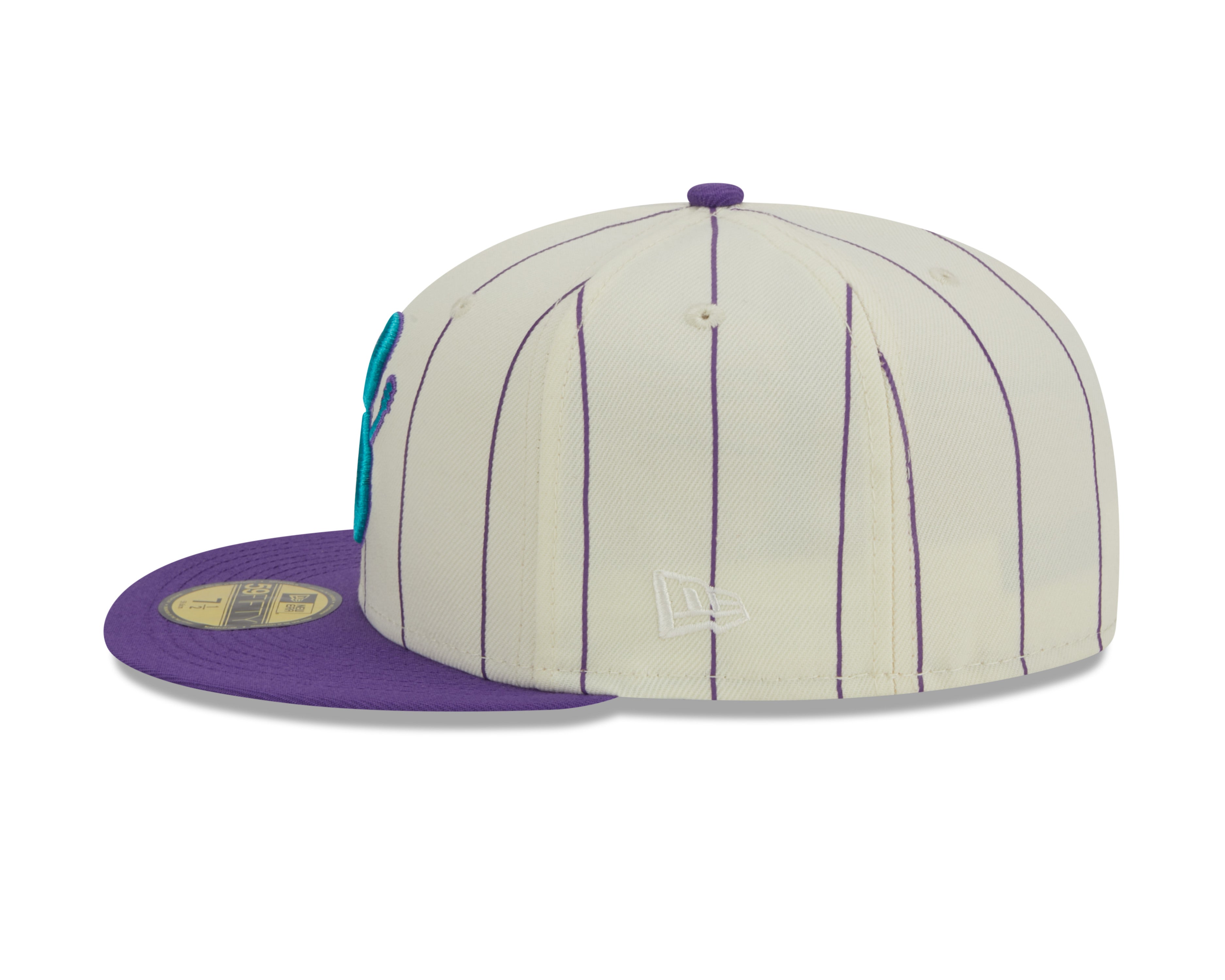 New Era - Arizona Diamondbacks 59Fifty Fitted RETRO CITY - Off White/Purple Pinstripe - Headz Up 