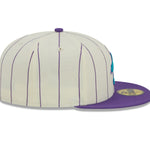 New Era - Arizona Diamondbacks 59Fifty Fitted RETRO CITY - Off White/Purple Pinstripe - Headz Up 