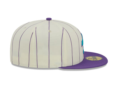 New Era - Arizona Diamondbacks 59Fifty Fitted RETRO CITY - Off White/Purple Pinstripe - Headz Up 