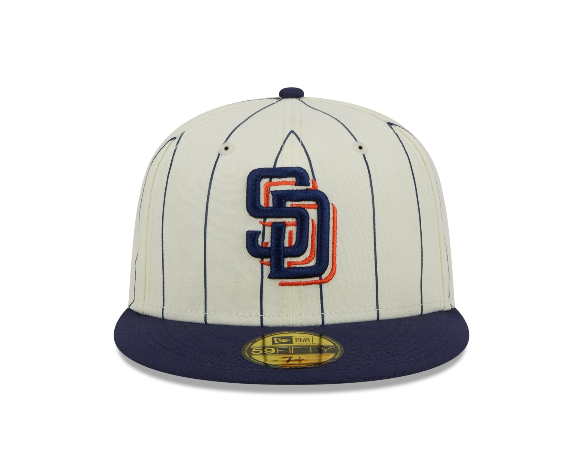 New Era - San Diego Padres 59Fifty Fitted RETRO CITY - Off White/Navy Pinstripe - Headz Up 