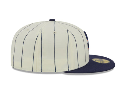 New Era - San Diego Padres 59Fifty Fitted RETRO CITY - Off White/Navy Pinstripe - Headz Up 