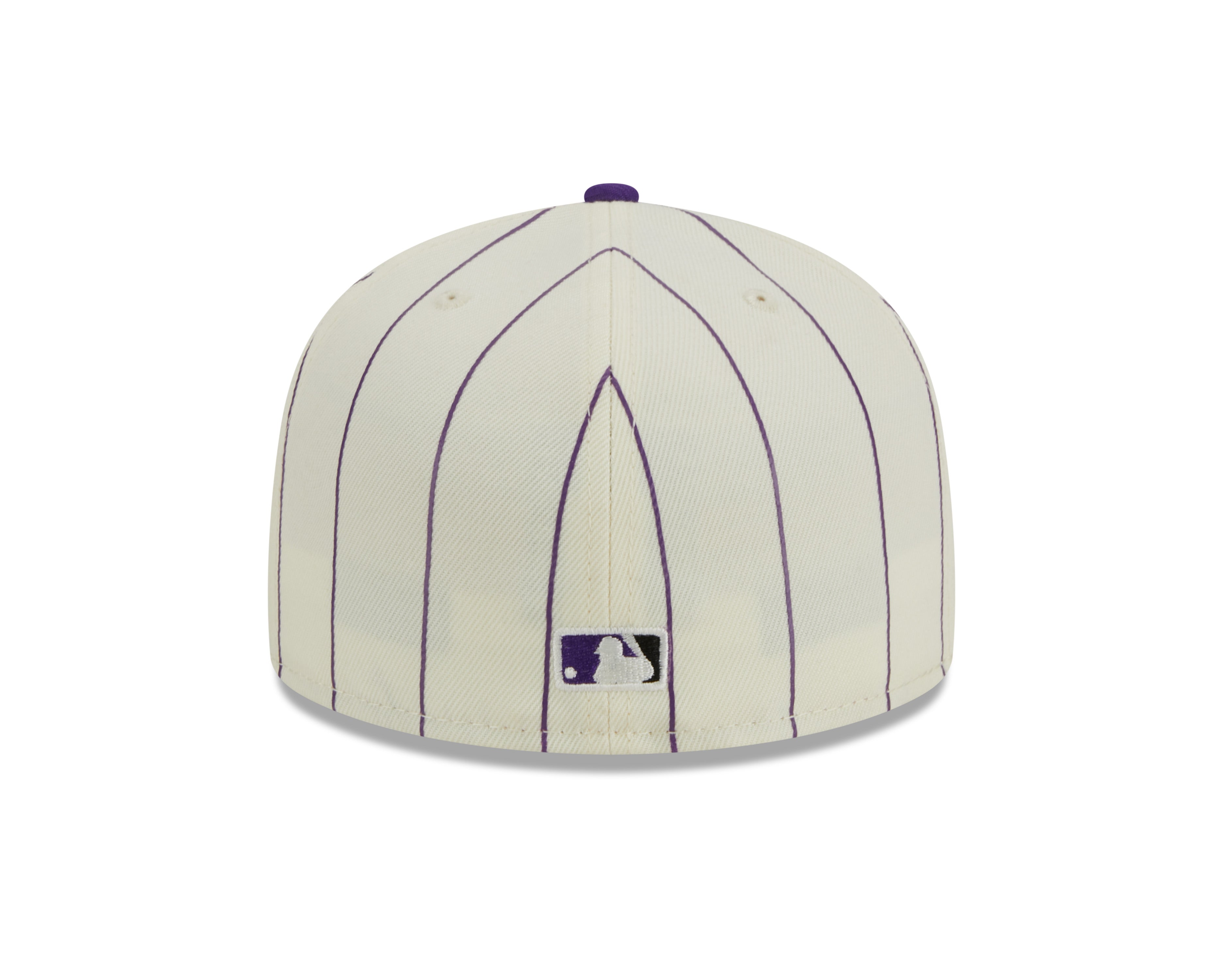 New Era - Colorado Rockies 59Fifty Fitted RETRO CITY - Off White/Purple Pinstripe - Headz Up 