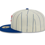 New Era - Chicago Cubs 59Fifty Fitted RETRO CITY - Off White/Blue Pinstripe - Headz Up 