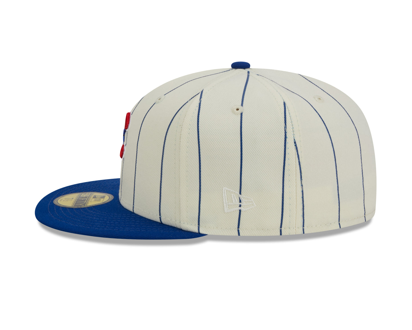 New Era - Chicago Cubs 59Fifty Fitted RETRO CITY - Off White/Blue Pinstripe - Headz Up 