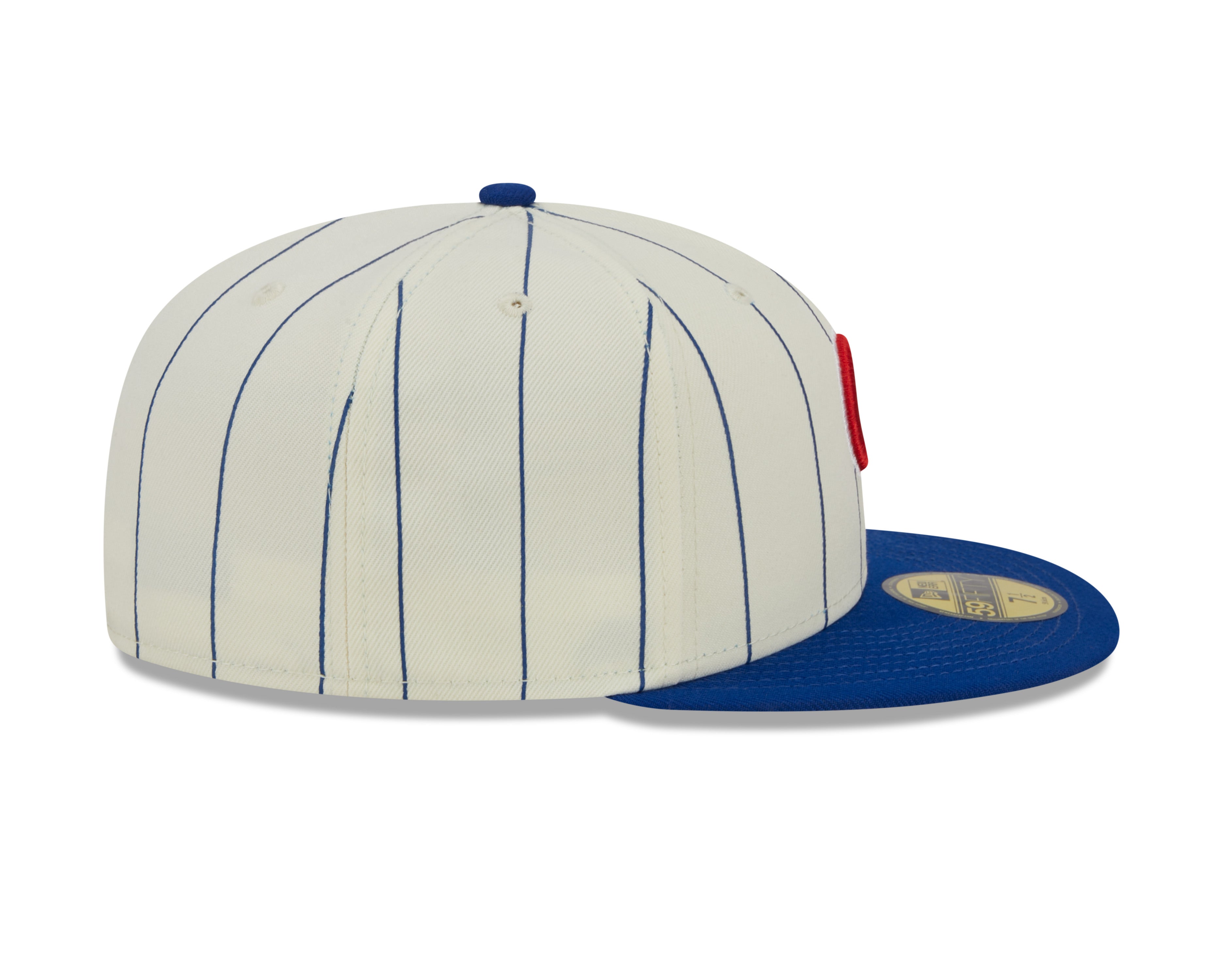 New Era - Chicago Cubs 59Fifty Fitted RETRO CITY - Off White/Blue Pinstripe - Headz Up 