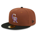 New Era - Colorado Rockies - HARVEST 59FIFTY Cap - Brown - Headz Up 