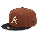 New Era - Atlanta Braves - HARVEST 59FIFTY Cap - Brown - Headz Up 
