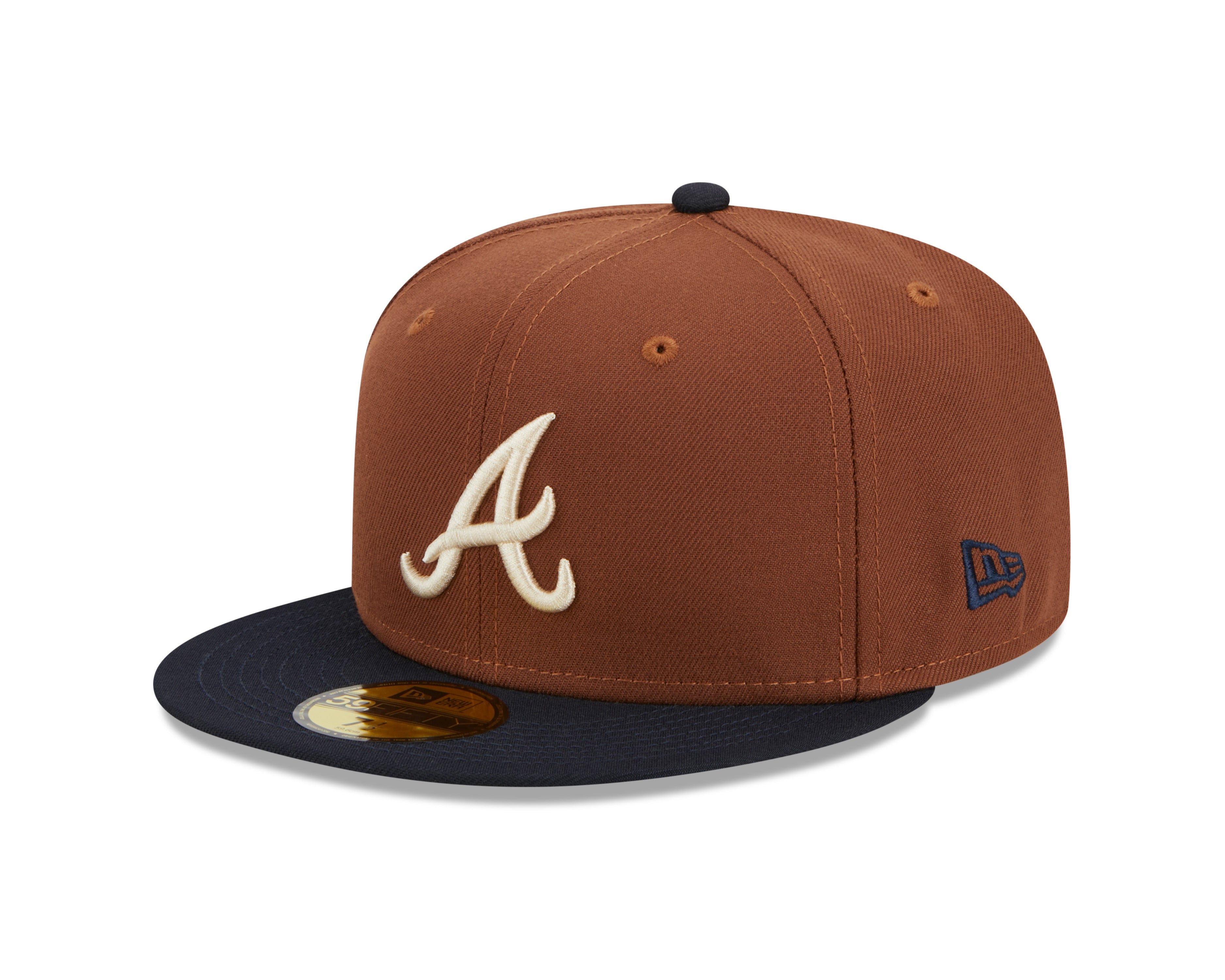 New Era - Atlanta Braves - HARVEST 59FIFTY Cap - Brown - Headz Up 