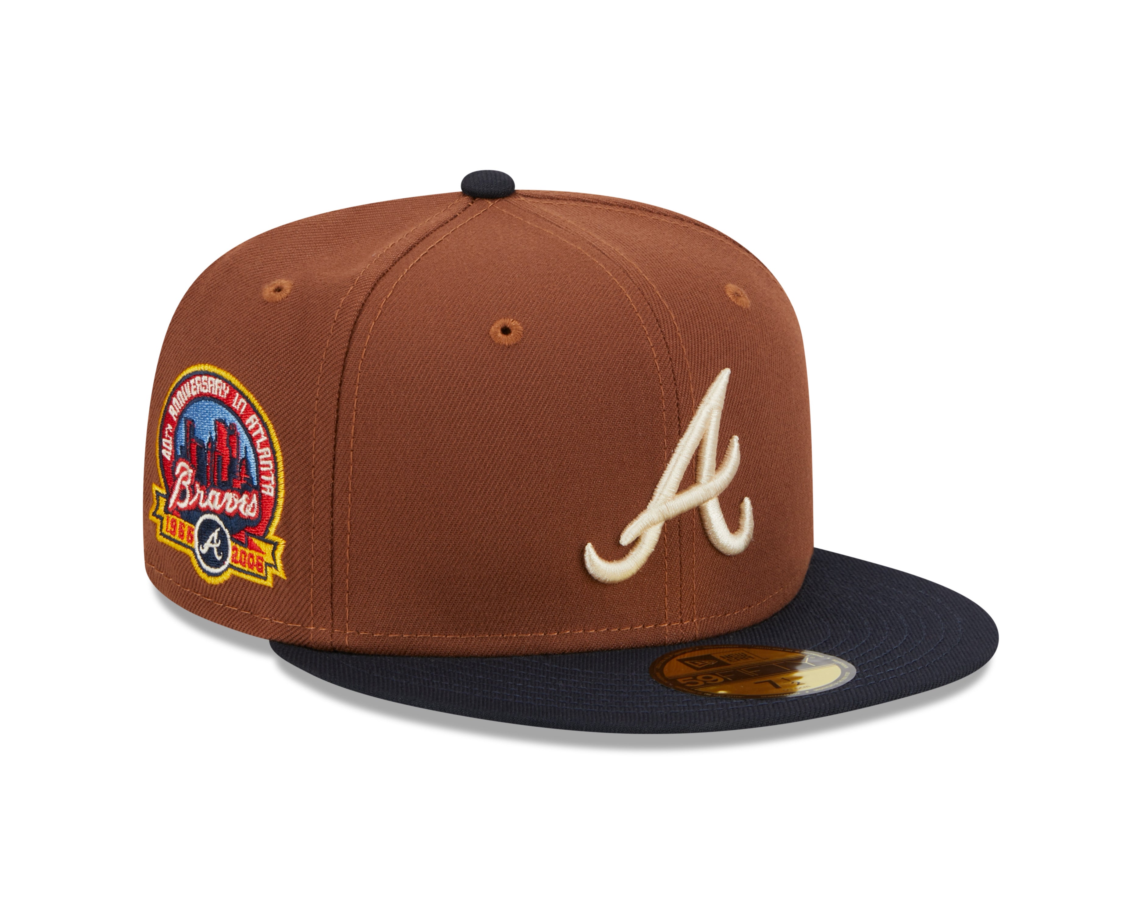 New Era - Atlanta Braves - HARVEST 59FIFTY Cap - Brown - Headz Up 