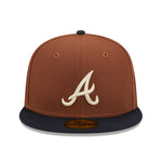 New Era - Atlanta Braves - HARVEST 59FIFTY Cap - Brown - Headz Up 