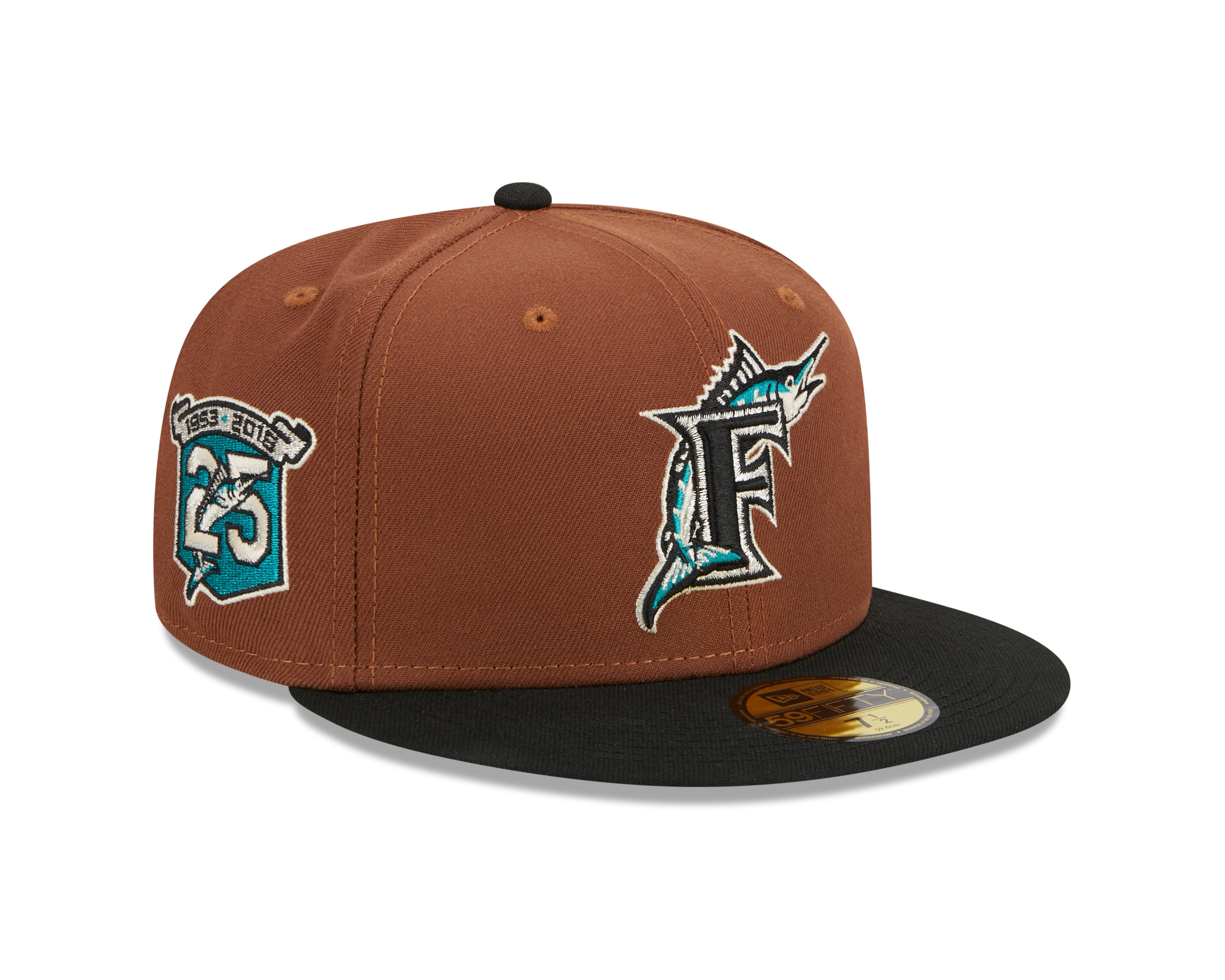 New Era - Florida Marlins - HARVEST 59FIFTY Cap - Brown - Headz Up 