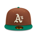 New Era - Oakland Athletics - HARVEST 59FIFTY Cap - Brown - Headz Up 