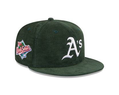 New Era - Oakland Athletics Throwback Cord - Dark Green - Headz Up 