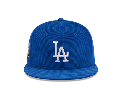 New Era - Los Angeles Dodgers Throwback Cord - Blue - Headz Up 