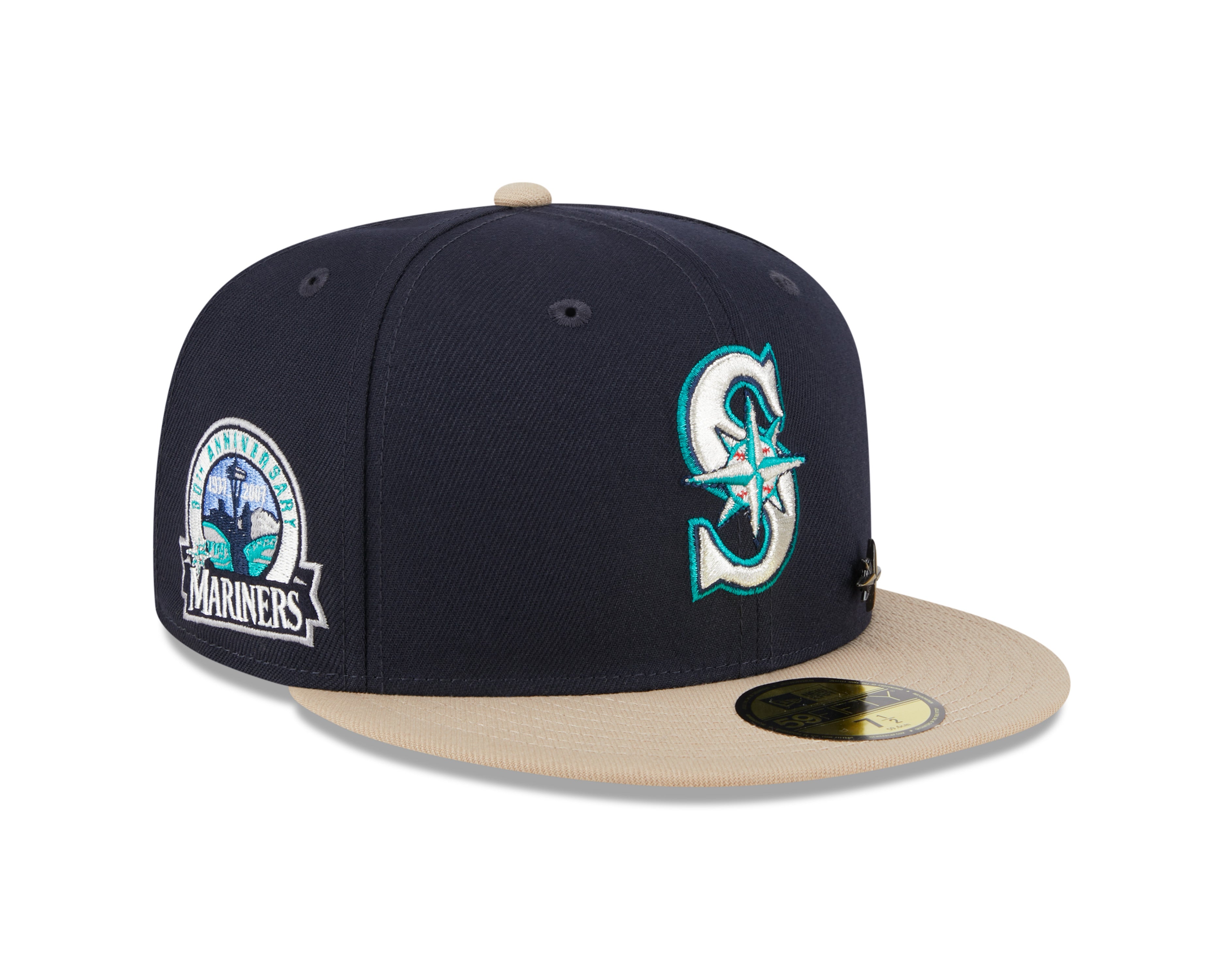 New Era - Seattle Mariners 59Fifty Fitted VARSITY PIN - OTC - Headz Up 