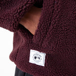 New Era - MLB Sherpa Jacket Los Angeles Dodgers - Maroon - Headz Up 