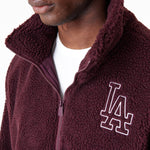 New Era - MLB Sherpa Jacket Los Angeles Dodgers - Maroon - Headz Up 