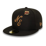 New Era - SCRIPT - 59Fifty Fitted Cap - Black/Stone - Headz Up 