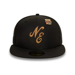 New Era - SCRIPT - 59Fifty Fitted Cap - Black/Stone - Headz Up 