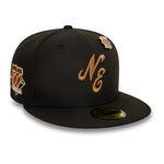 New Era - SCRIPT - 59Fifty Fitted Cap - Black/Stone - Headz Up 