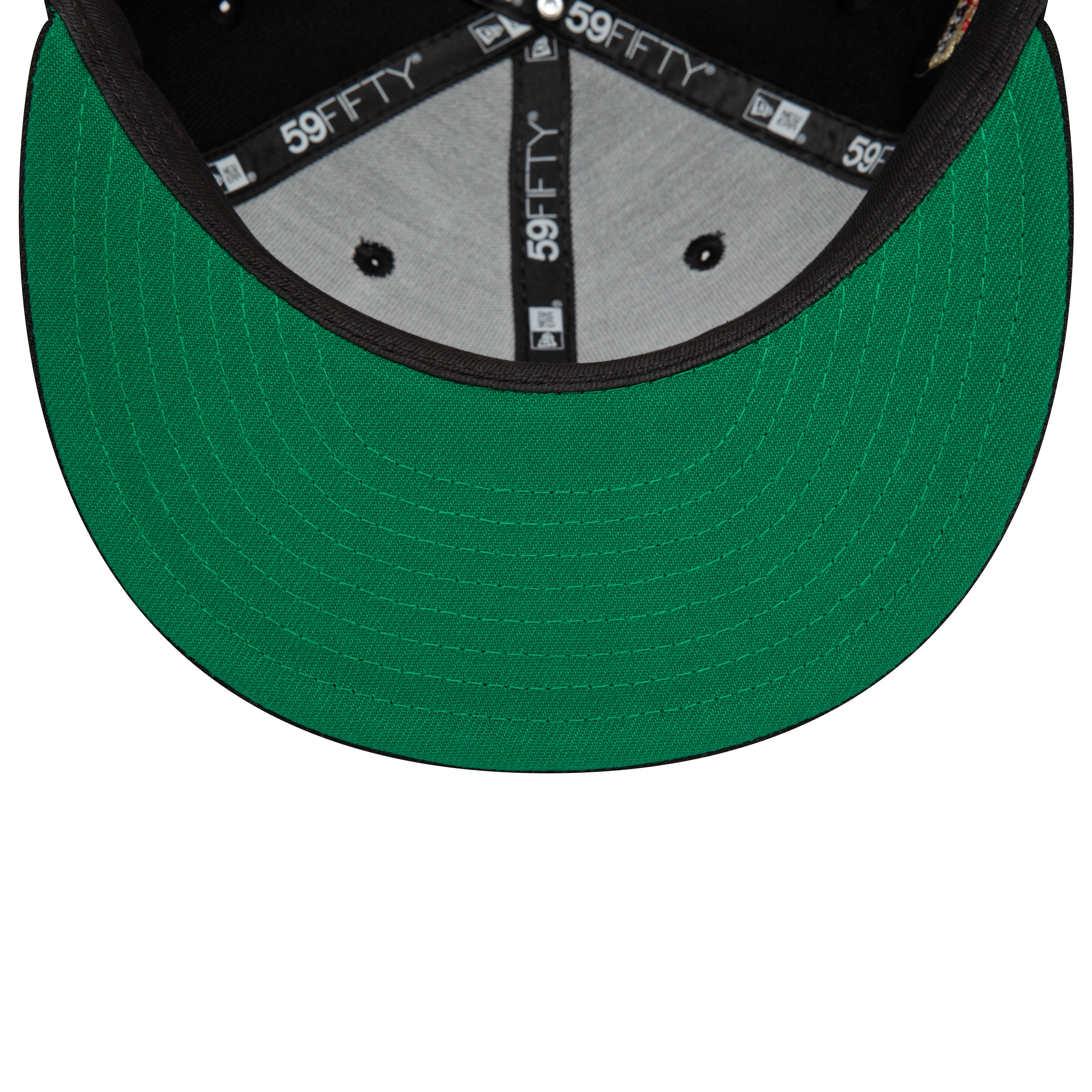 New Era - SCRIPT - 59Fifty Fitted Cap - Black/Stone - Headz Up 