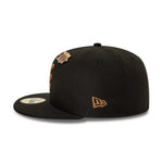 New Era - SCRIPT - 59Fifty Fitted Cap - Black/Stone - Headz Up 