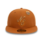 New Era - SCRIPT - 59Fifty Fitted Cap - Light Brown/Stone - Headz Up 