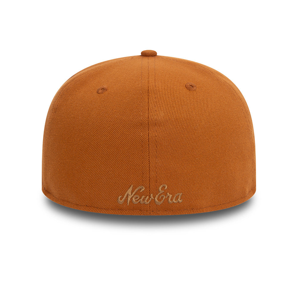 New Era - SCRIPT - 59Fifty Fitted Cap - Light Brown/Stone - Headz Up 