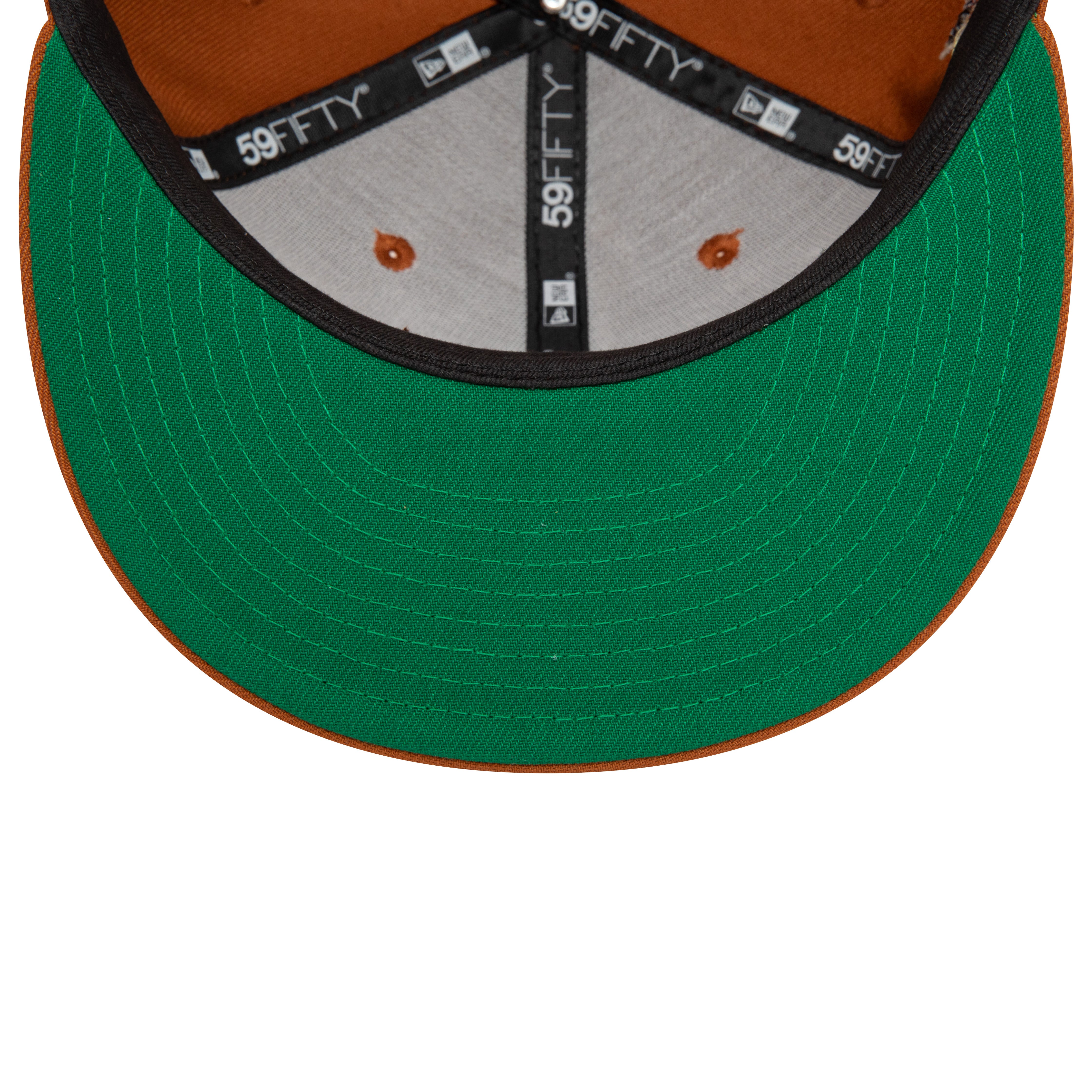 New Era - SCRIPT - 59Fifty Fitted Cap - Light Brown/Stone - Headz Up 