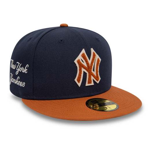 New Era - New York Yankees BOUCLE 59FIFTY Fitted Cap - Navy - Headz Up 